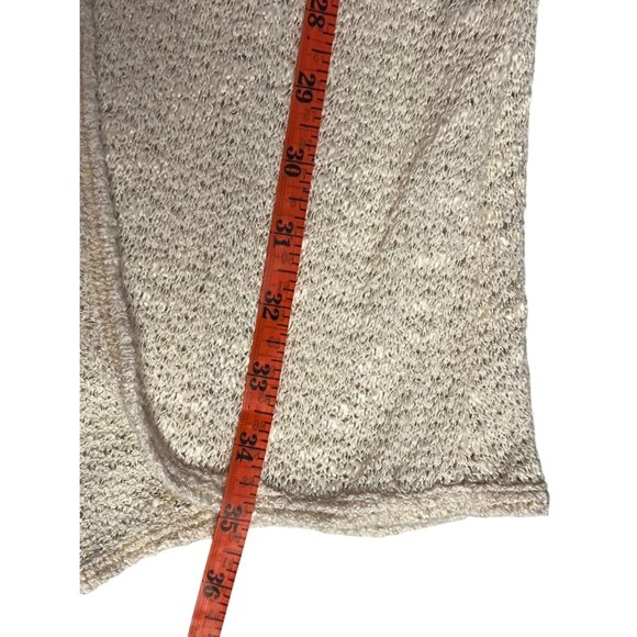 Beige Blu Planet Long Open Knit Duster Cardigan With 3/4 Sleeves Made In USA - Picture 9 of 14